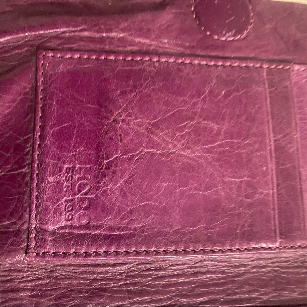 Authentic Hobo wallet Rich Purple Leather wallet